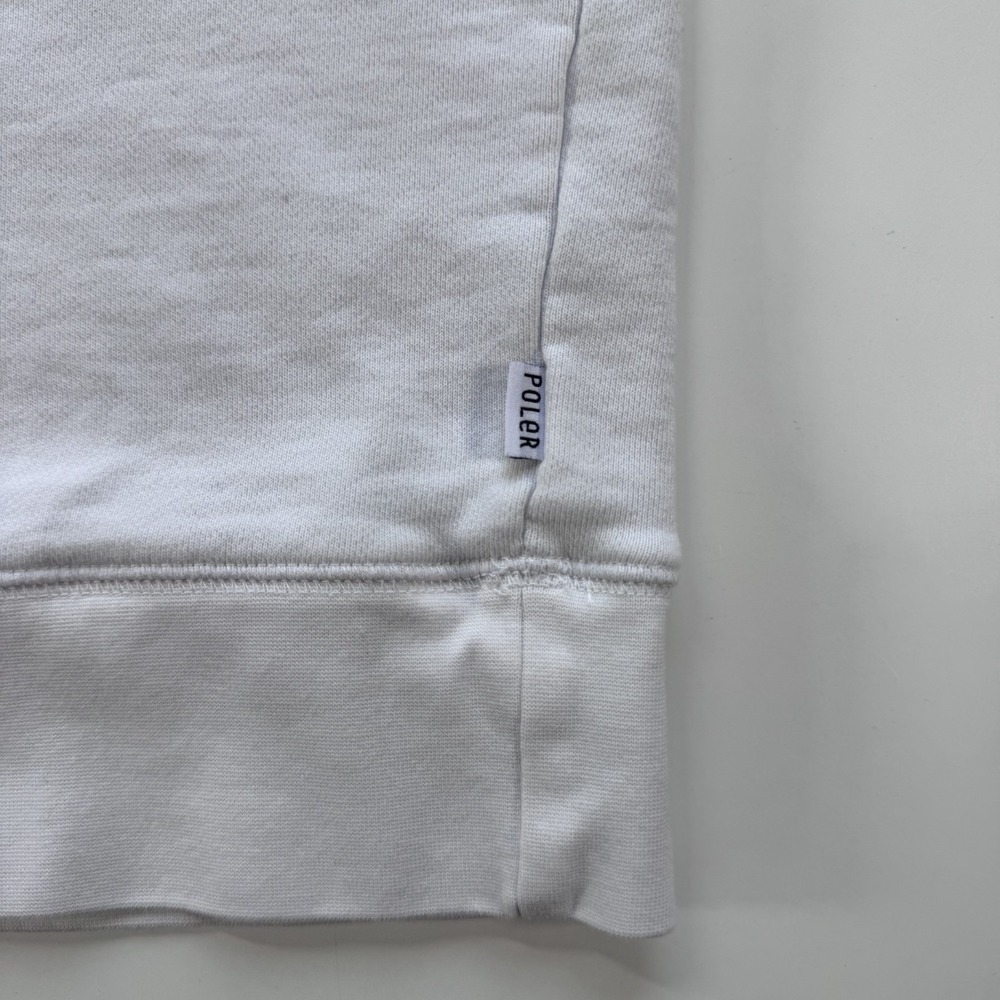 POLER Venn Diagram Logo Pullover Crewneck Sweatshirt Adult Small White *Read - Picture 10 of 14